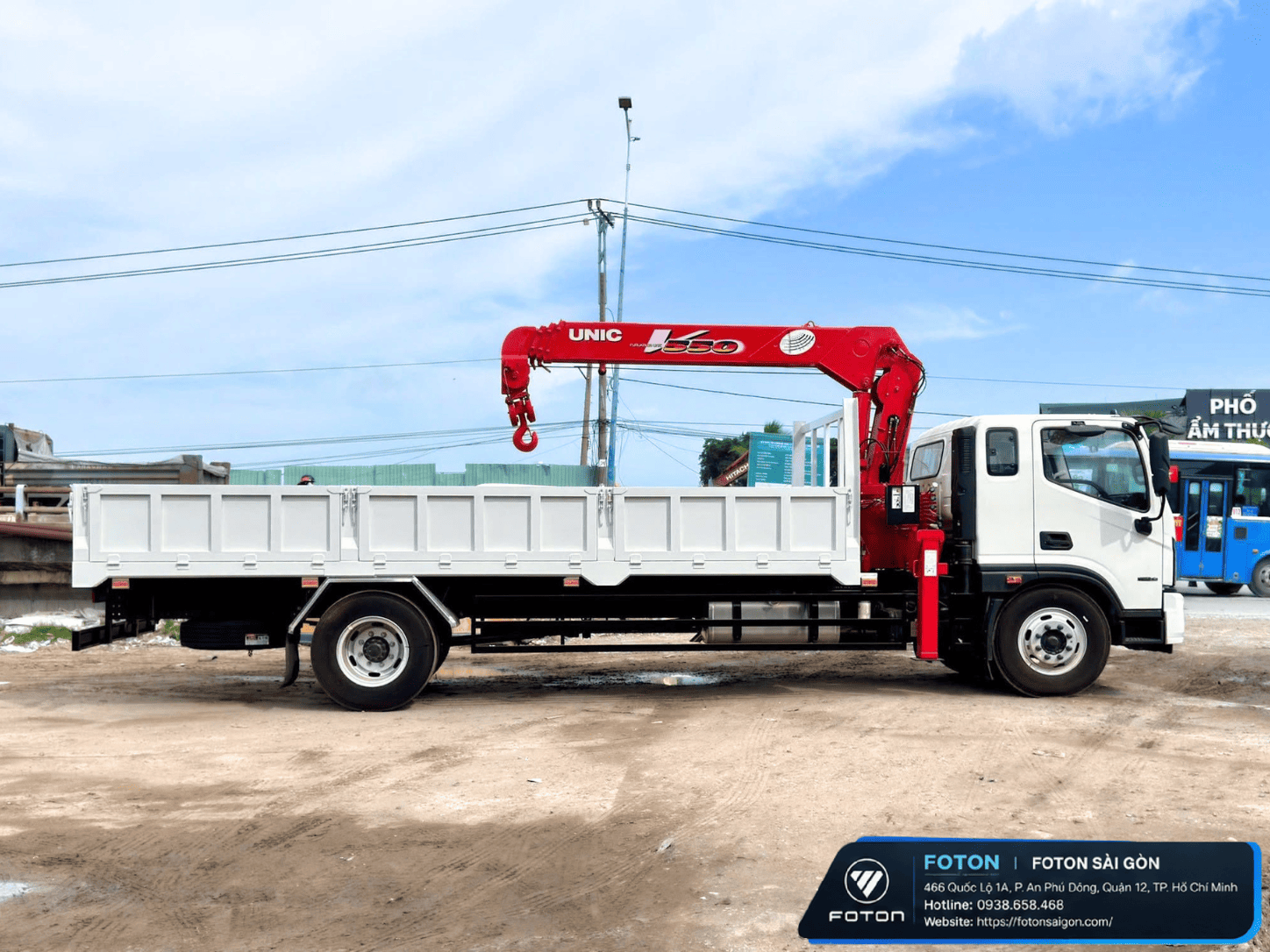 FOTON AUMARK S90 GẮN CẨU UNIC 550 (4 KHÚC)